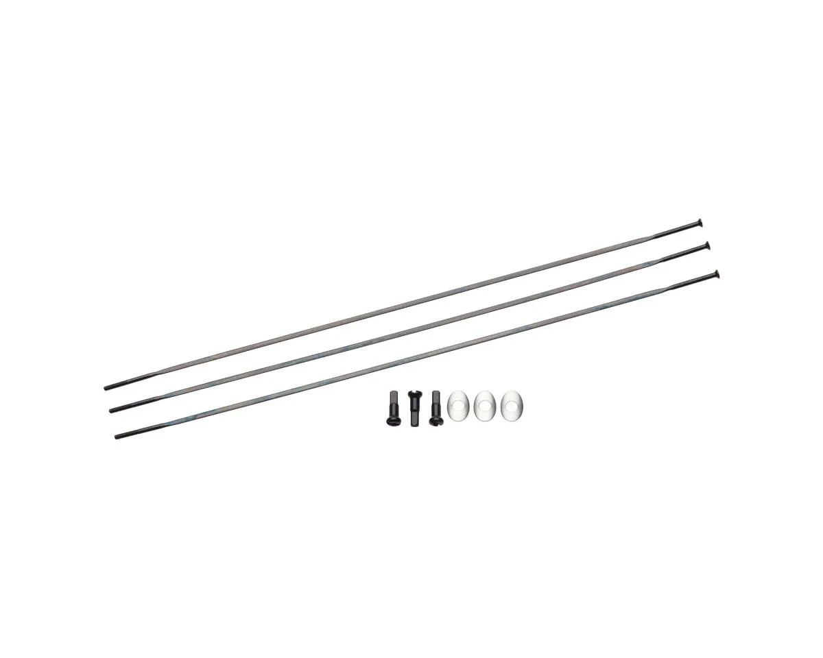 Zipp Sapim Straight Pull Spokes & Nipples (3-pack) (Black) (CX-Ray) (236mm)